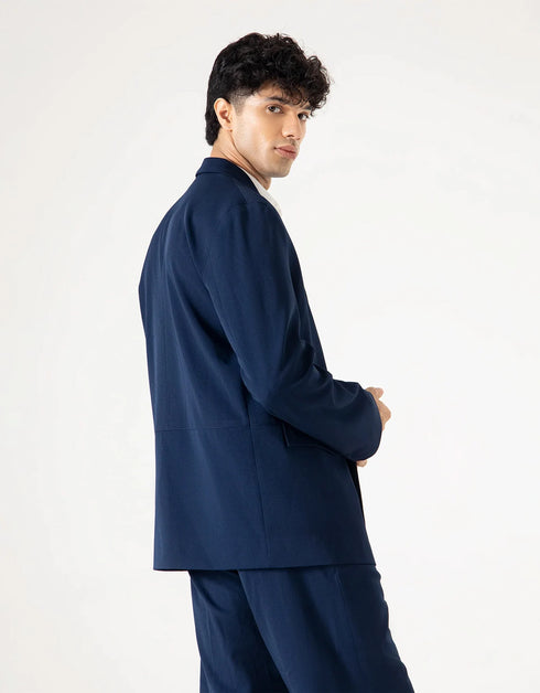 OVERSIZED TAILORED PANAMA BLAZER